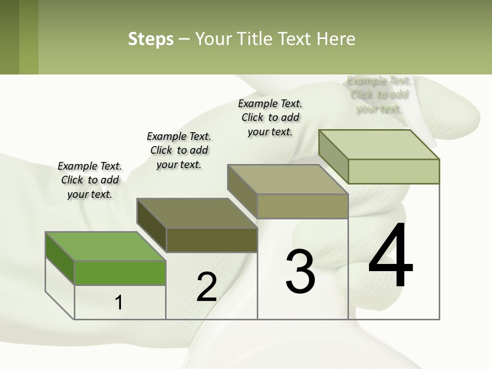 A Green Gloved Hand Holding A White Bottle Of Liquid PowerPoint Template