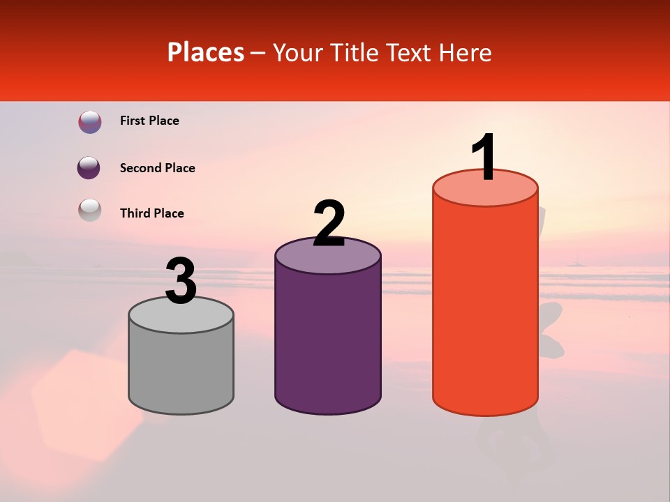 A Person Doing Yoga On The Beach At Sunset PowerPoint Template