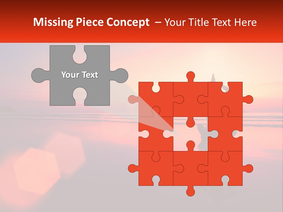 A Person Doing Yoga On The Beach At Sunset PowerPoint Template