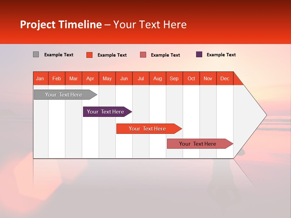A Person Doing Yoga On The Beach At Sunset PowerPoint Template