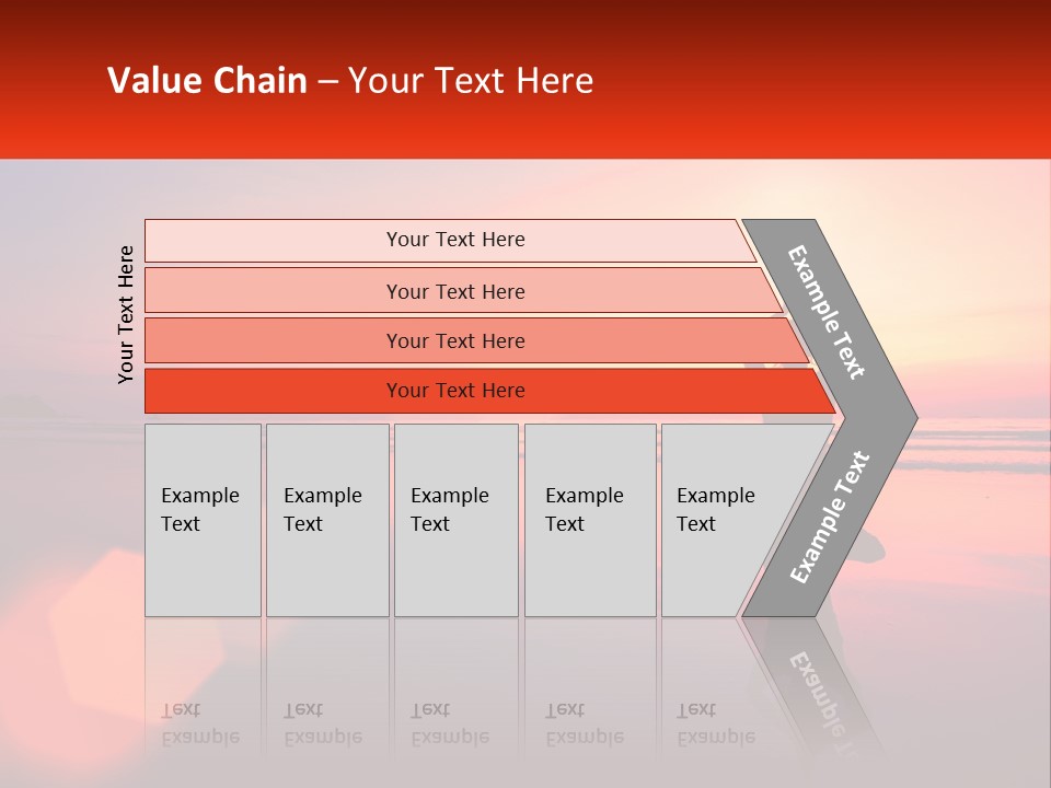A Person Doing Yoga On The Beach At Sunset PowerPoint Template