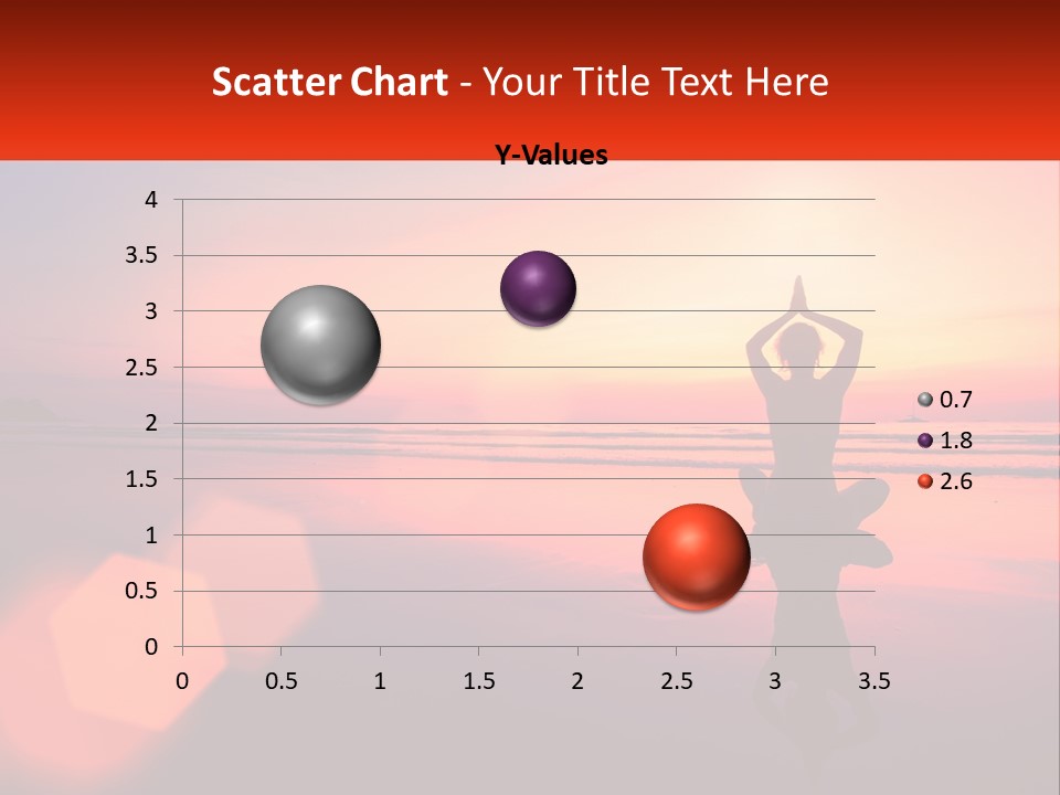 A Person Doing Yoga On The Beach At Sunset PowerPoint Template