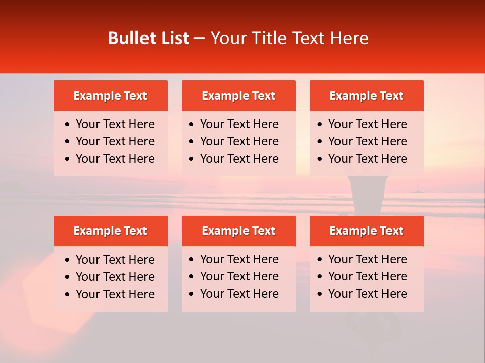 A Person Doing Yoga On The Beach At Sunset PowerPoint Template