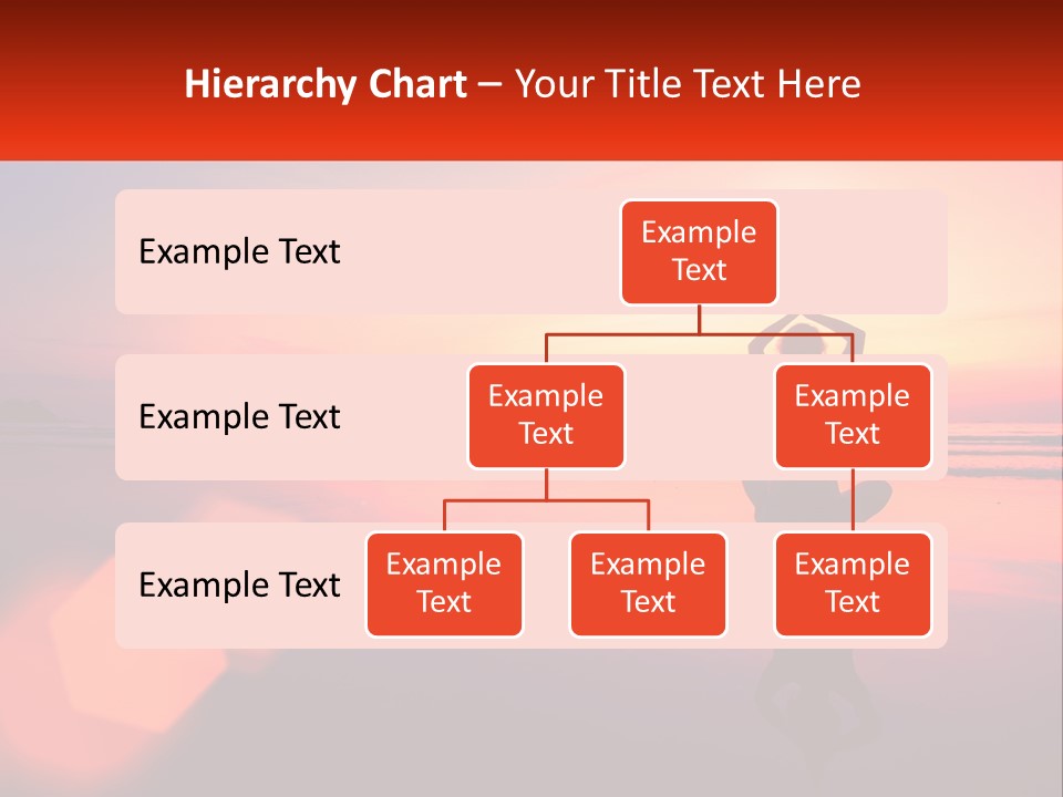 A Person Doing Yoga On The Beach At Sunset PowerPoint Template
