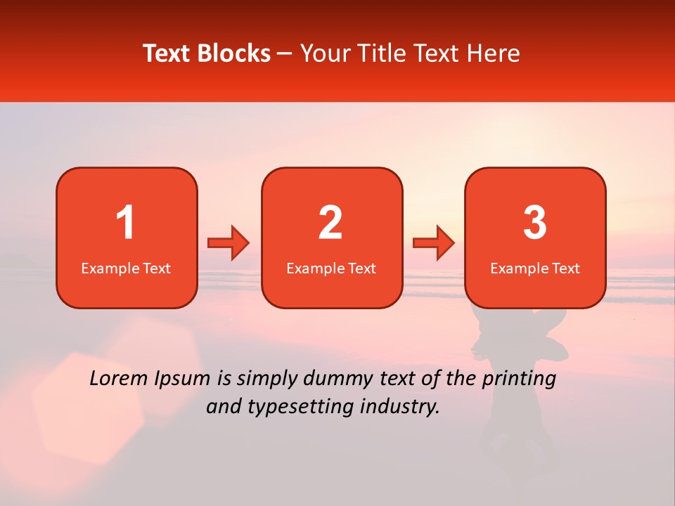 A Person Doing Yoga On The Beach At Sunset PowerPoint Template