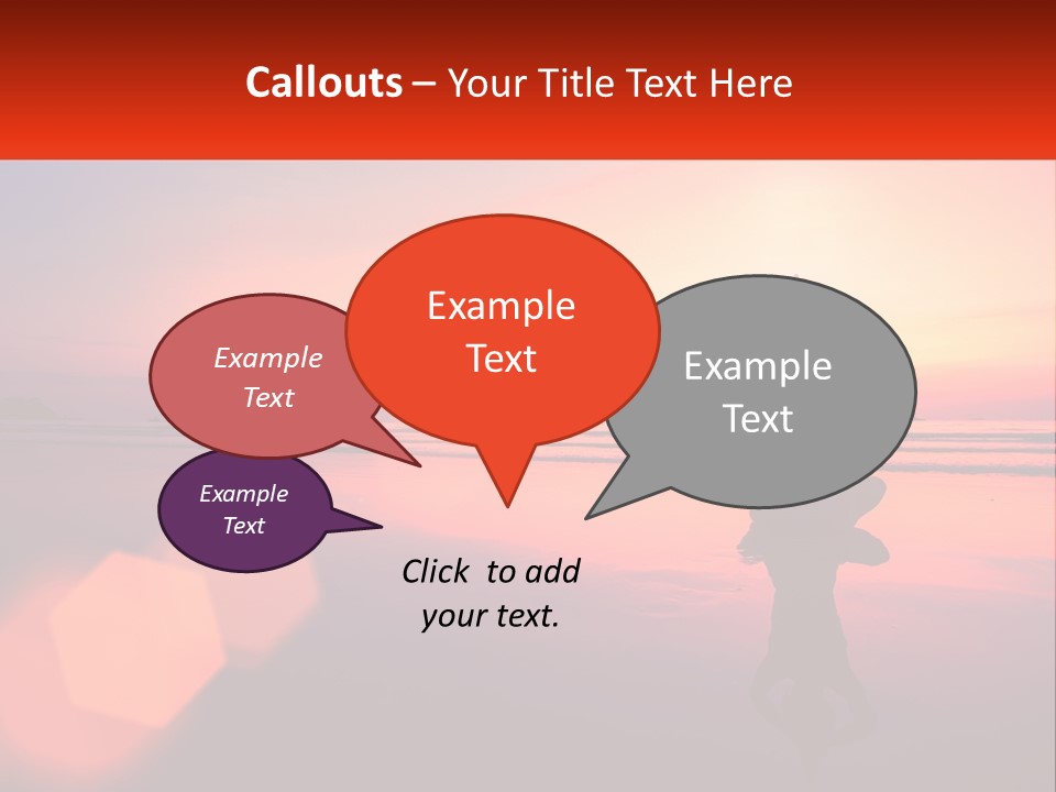 A Person Doing Yoga On The Beach At Sunset PowerPoint Template