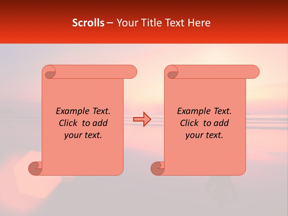 A Person Doing Yoga On The Beach At Sunset PowerPoint Template