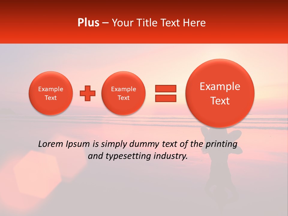 A Person Doing Yoga On The Beach At Sunset PowerPoint Template