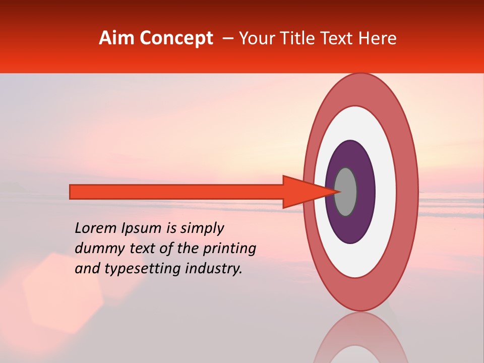 A Person Doing Yoga On The Beach At Sunset PowerPoint Template