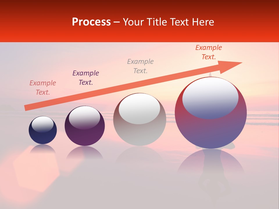 A Person Doing Yoga On The Beach At Sunset PowerPoint Template