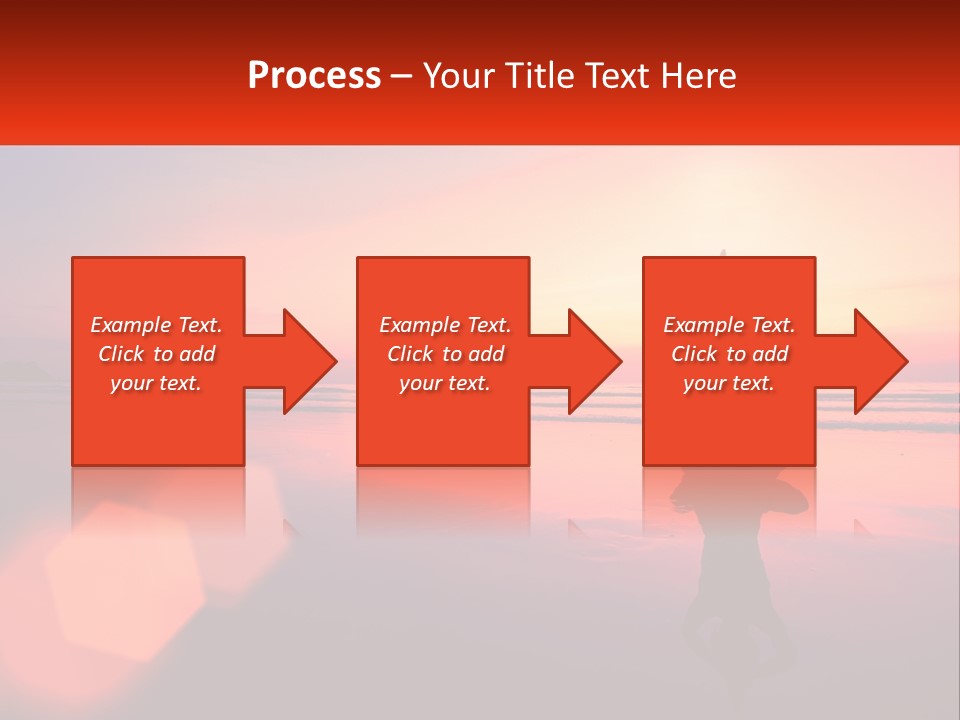 A Person Doing Yoga On The Beach At Sunset PowerPoint Template