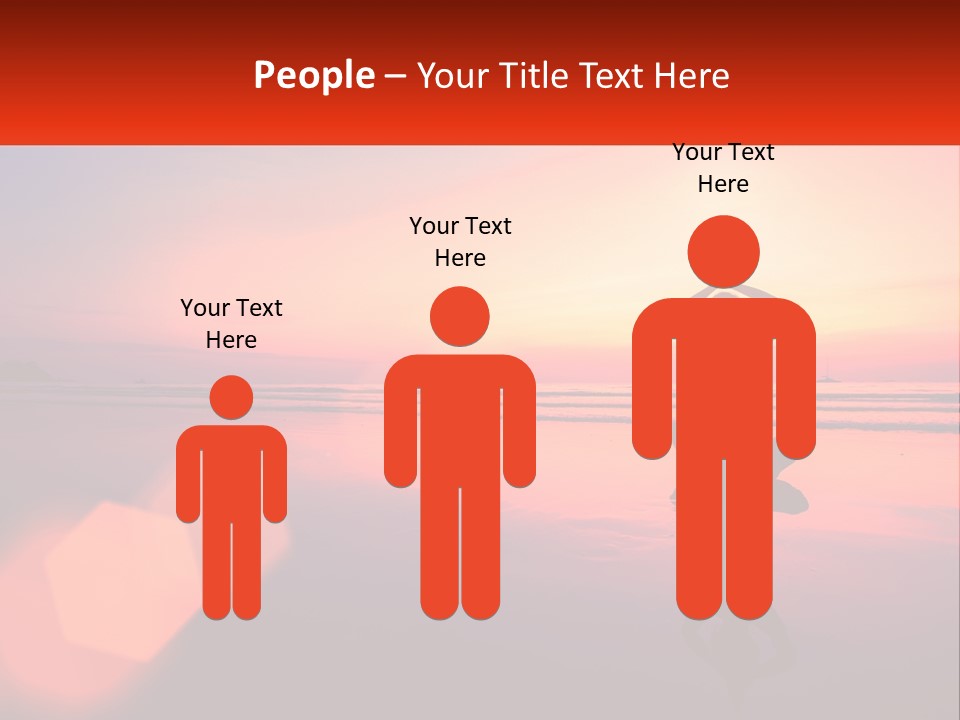 A Person Doing Yoga On The Beach At Sunset PowerPoint Template