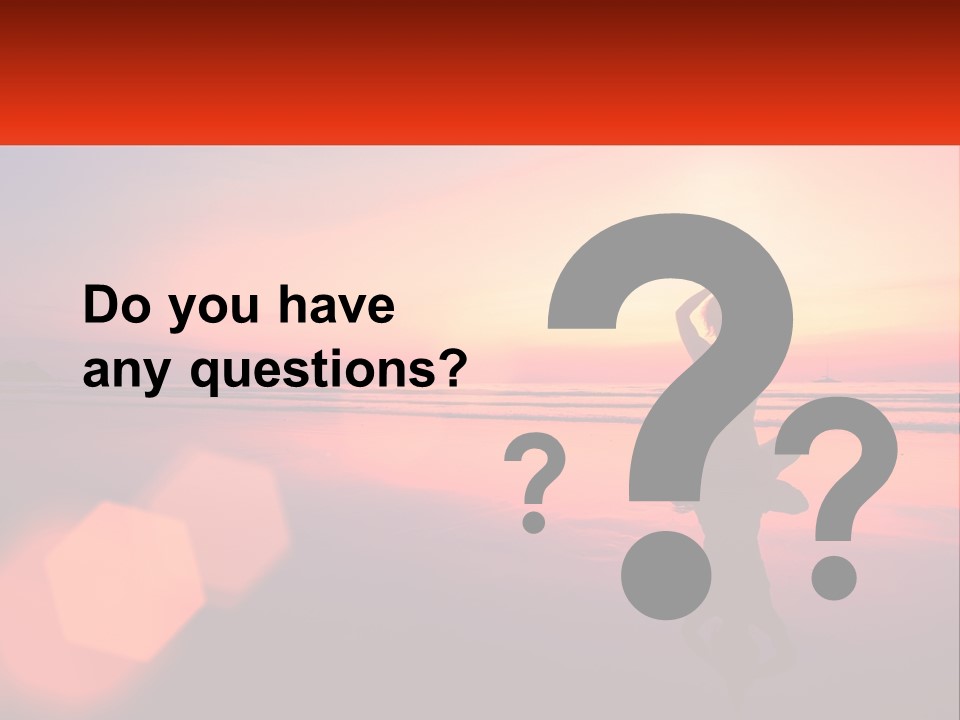 A Person Doing Yoga On The Beach At Sunset PowerPoint Template