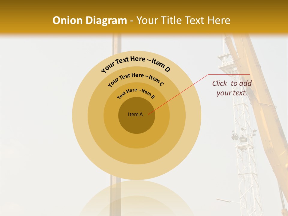 A Crane That Is Sitting On Top Of A Pole PowerPoint Template