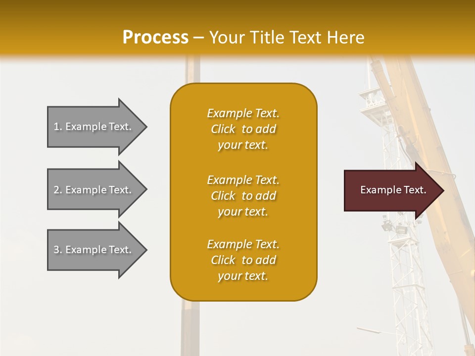 A Crane That Is Sitting On Top Of A Pole PowerPoint Template