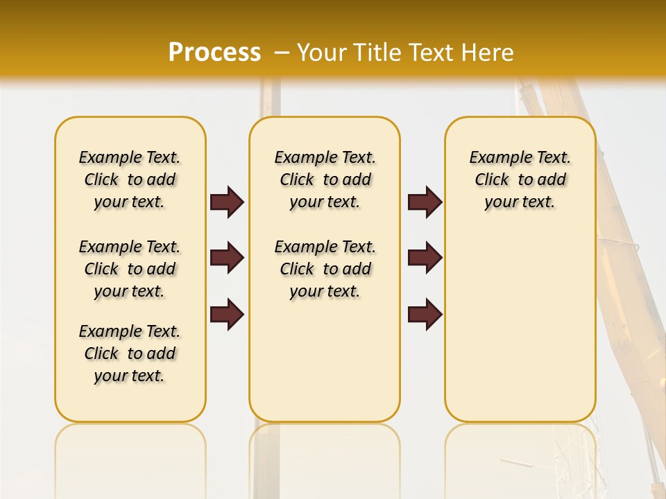 A Crane That Is Sitting On Top Of A Pole PowerPoint Template