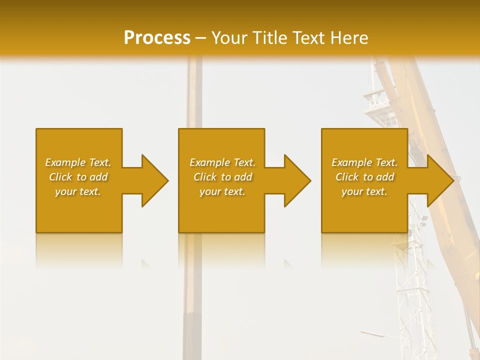 A Crane That Is Sitting On Top Of A Pole PowerPoint Template