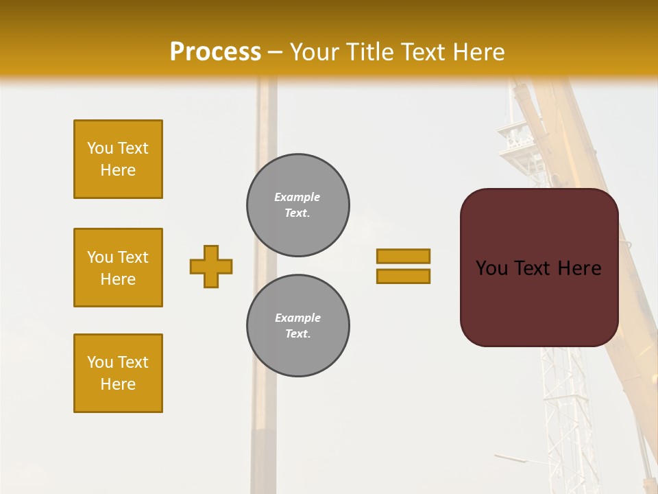 A Crane That Is Sitting On Top Of A Pole PowerPoint Template