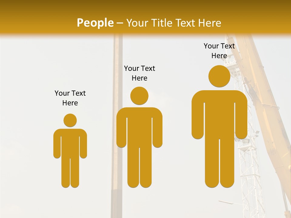 A Crane That Is Sitting On Top Of A Pole PowerPoint Template