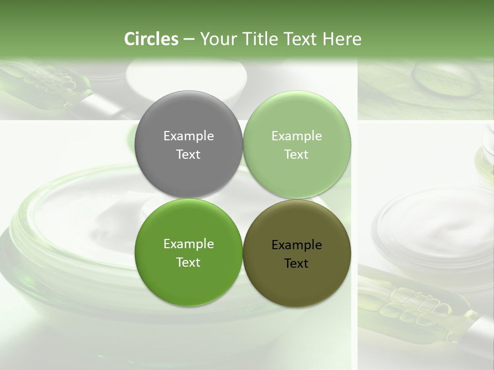 A Collage Of Photos With A Lot Of Cosmetic Products PowerPoint Template