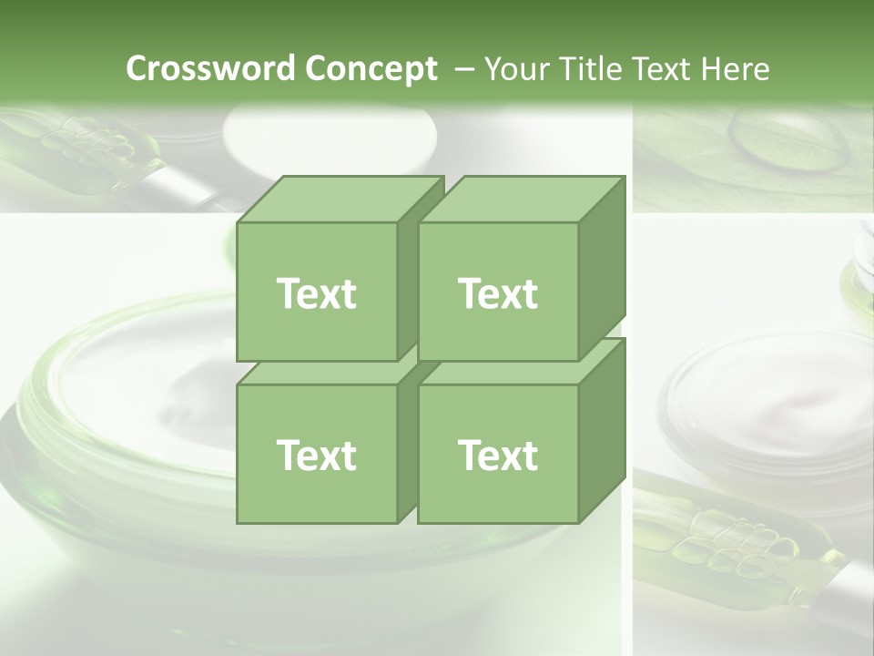 A Collage Of Photos With A Lot Of Cosmetic Products PowerPoint Template