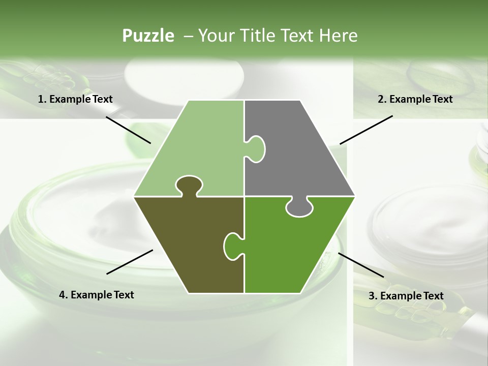 A Collage Of Photos With A Lot Of Cosmetic Products PowerPoint Template