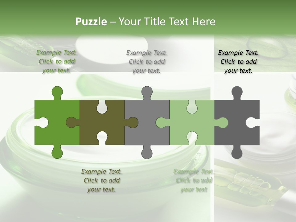 A Collage Of Photos With A Lot Of Cosmetic Products PowerPoint Template