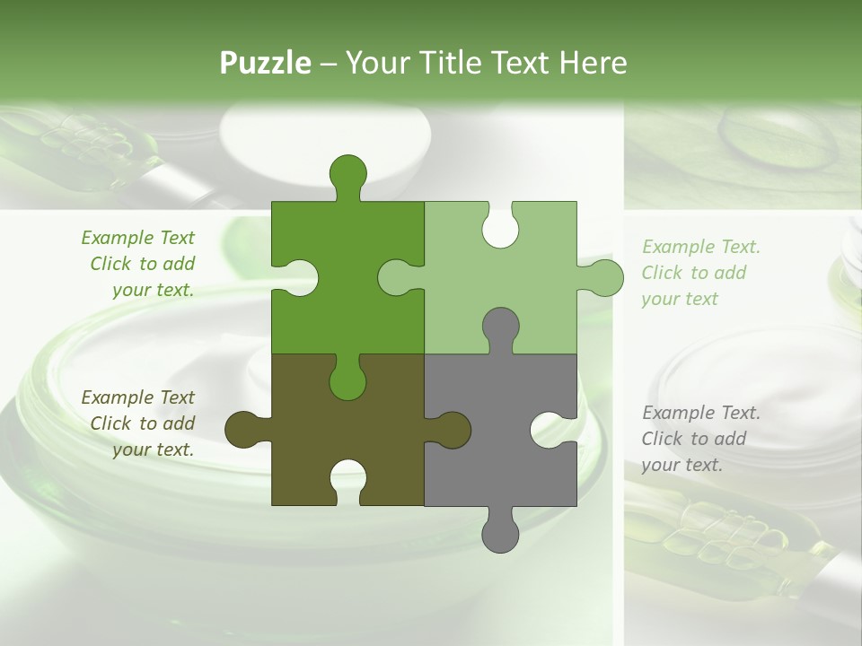 A Collage Of Photos With A Lot Of Cosmetic Products PowerPoint Template