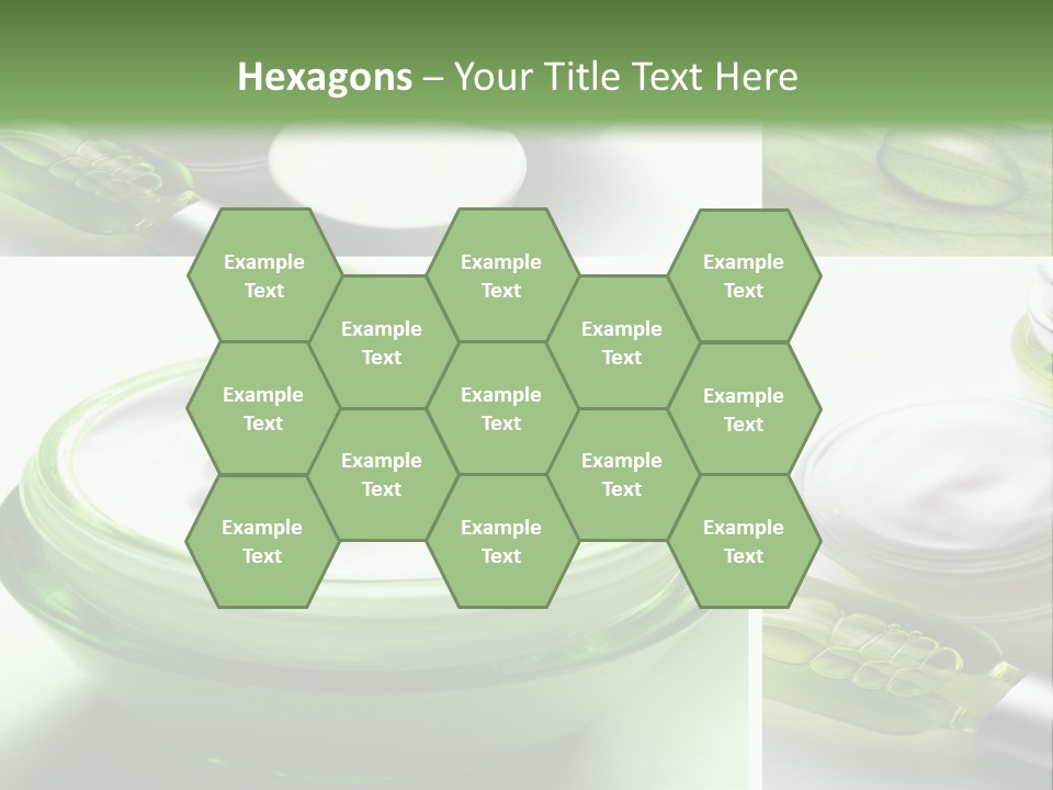 A Collage Of Photos With A Lot Of Cosmetic Products PowerPoint Template