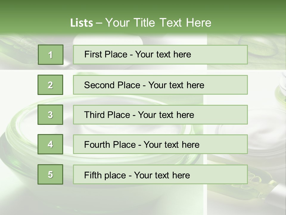 A Collage Of Photos With A Lot Of Cosmetic Products PowerPoint Template