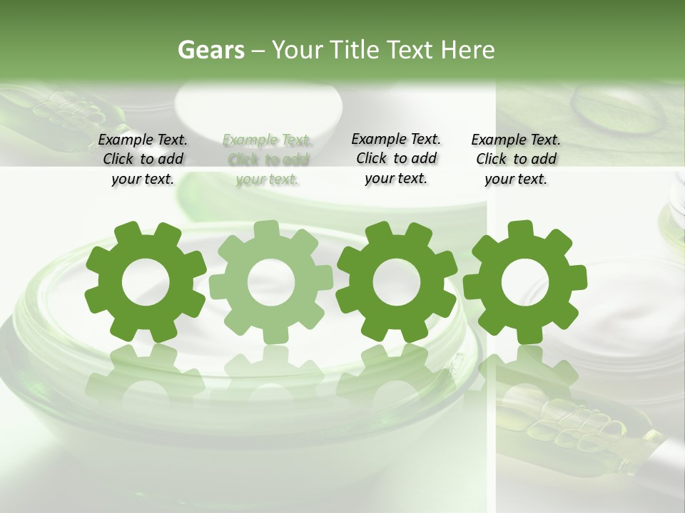 A Collage Of Photos With A Lot Of Cosmetic Products PowerPoint Template