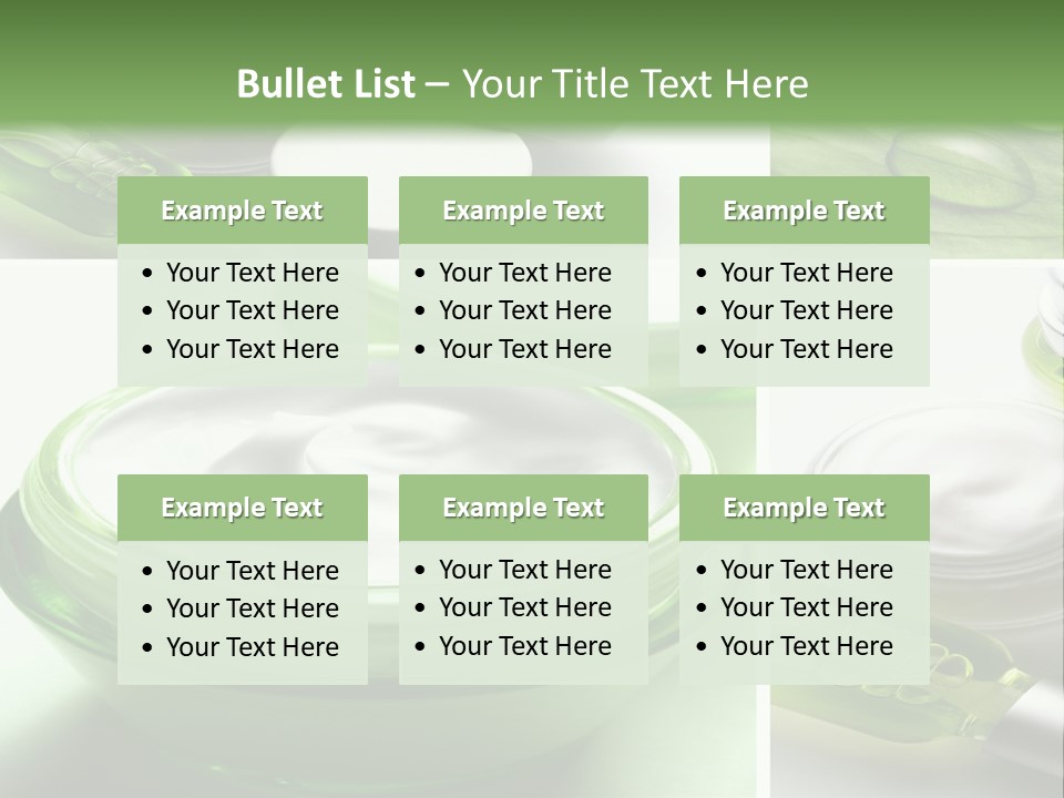 A Collage Of Photos With A Lot Of Cosmetic Products PowerPoint Template