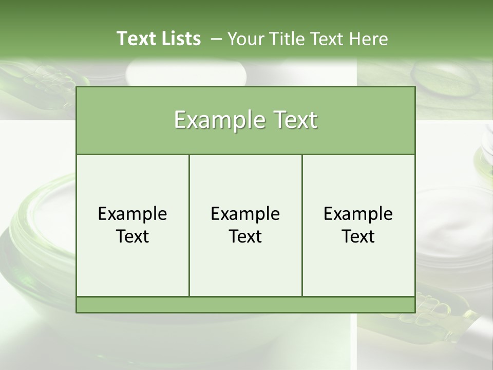 A Collage Of Photos With A Lot Of Cosmetic Products PowerPoint Template