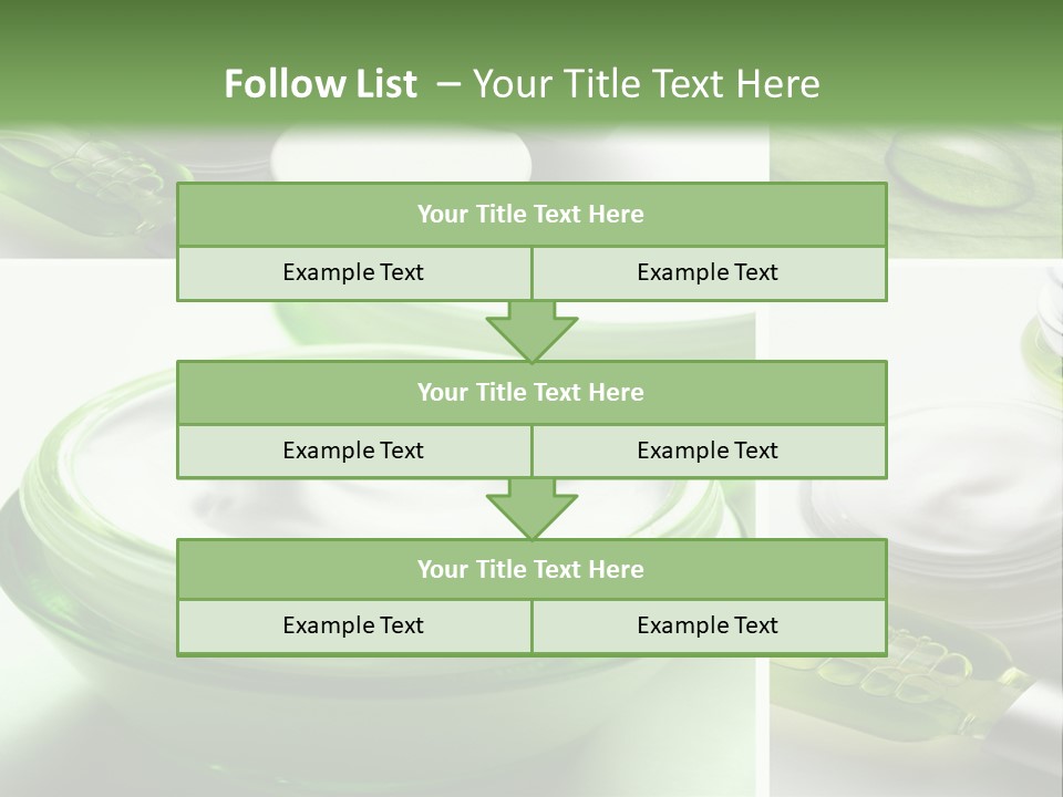 A Collage Of Photos With A Lot Of Cosmetic Products PowerPoint Template