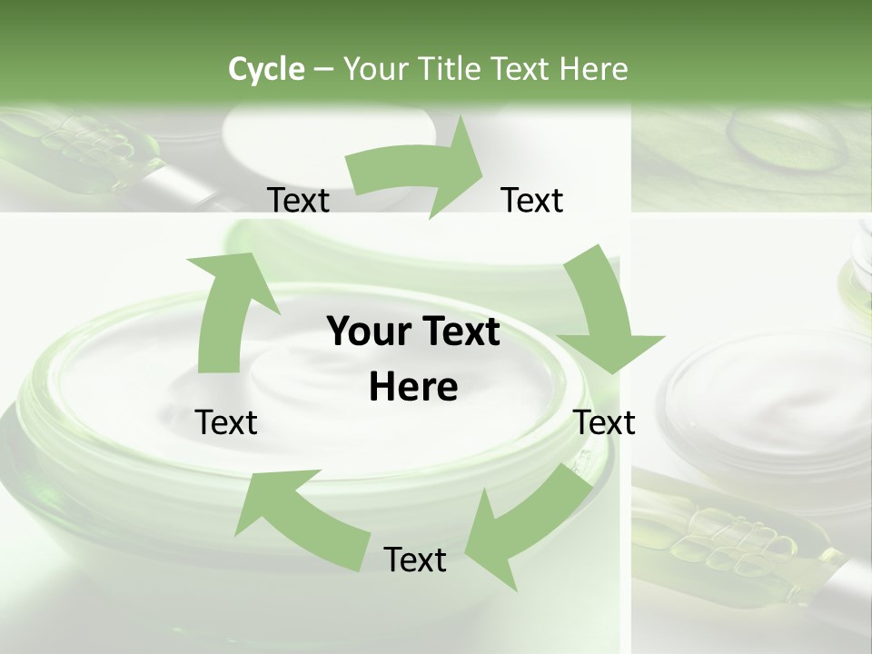 A Collage Of Photos With A Lot Of Cosmetic Products PowerPoint Template