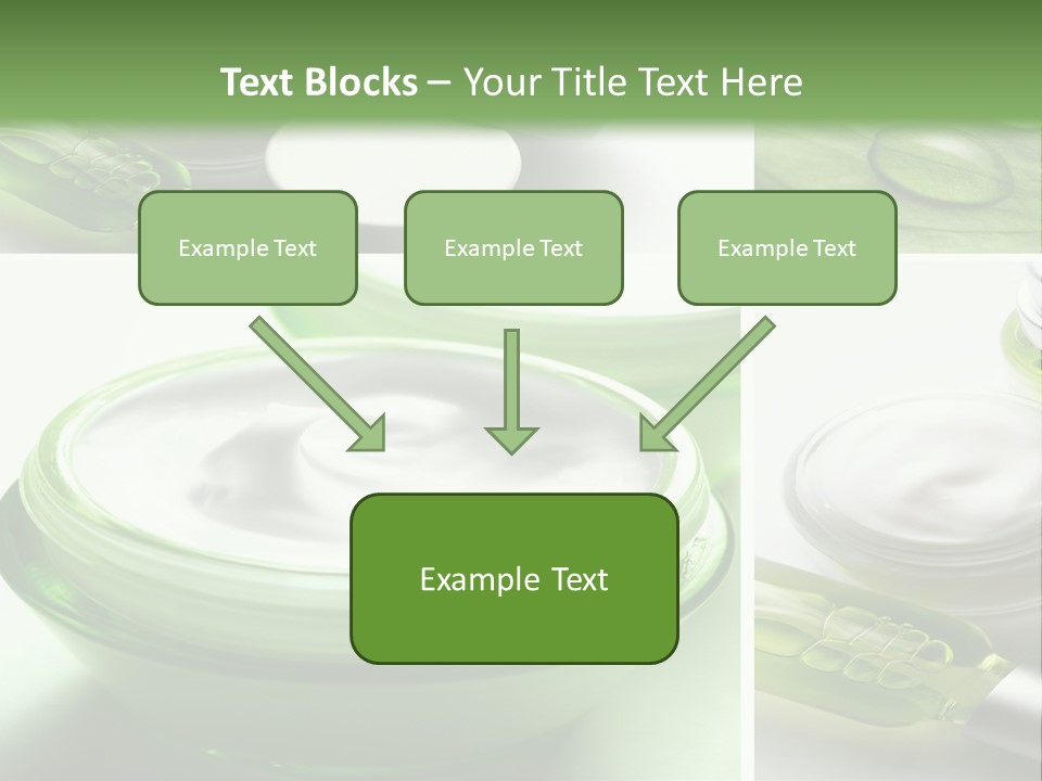 A Collage Of Photos With A Lot Of Cosmetic Products PowerPoint Template