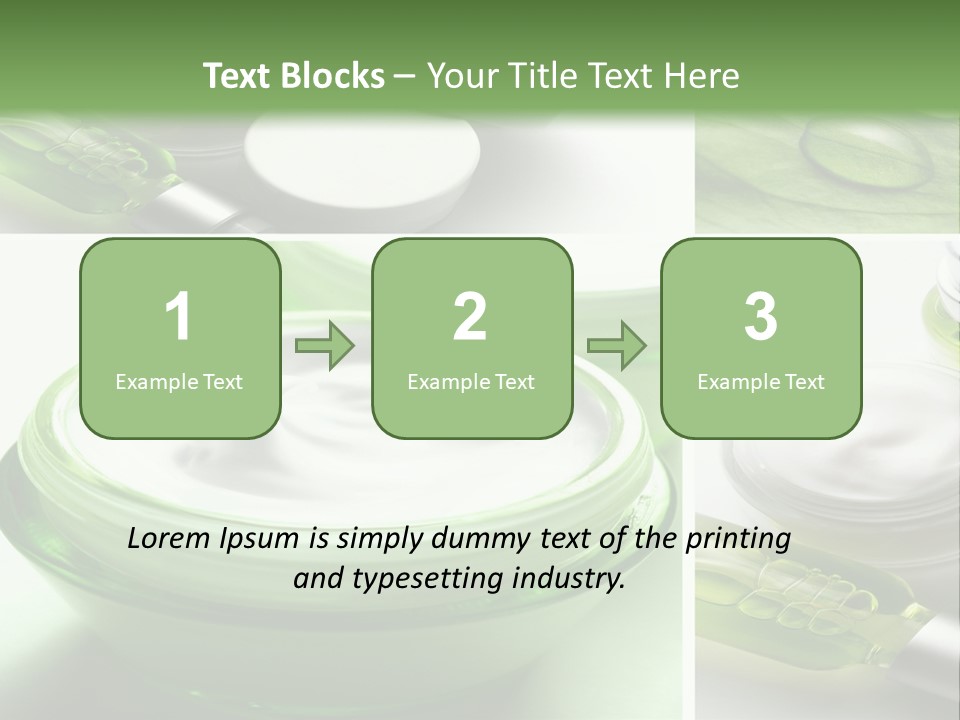 A Collage Of Photos With A Lot Of Cosmetic Products PowerPoint Template