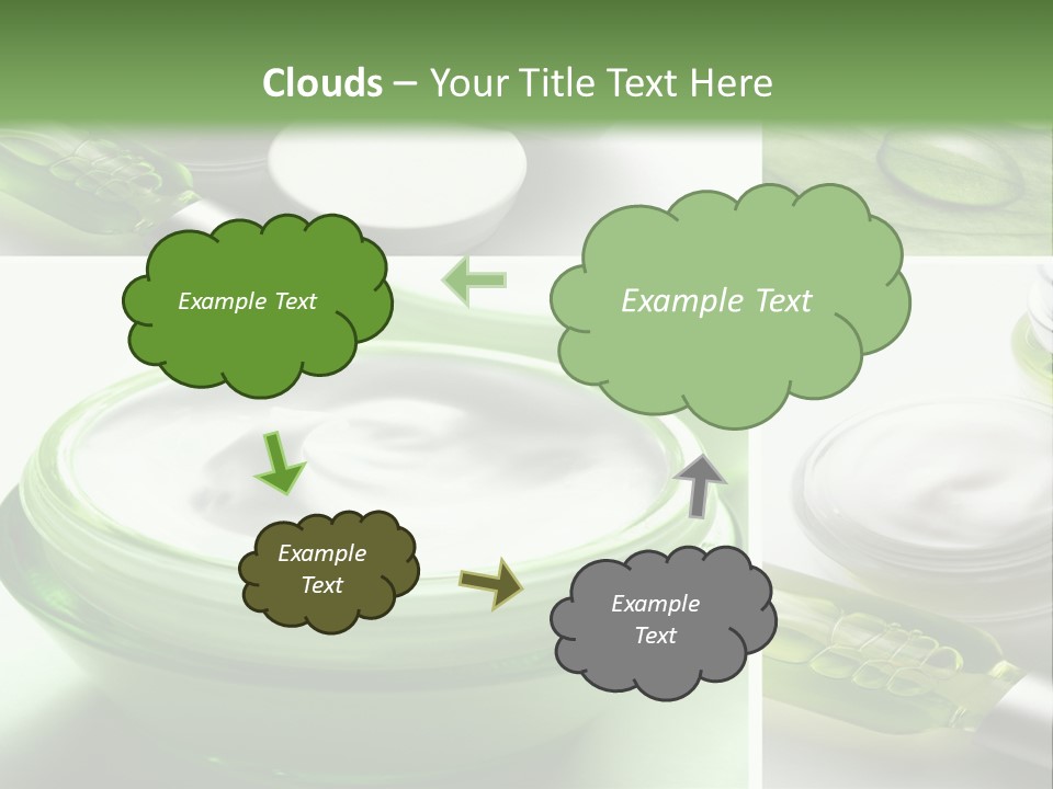 A Collage Of Photos With A Lot Of Cosmetic Products PowerPoint Template