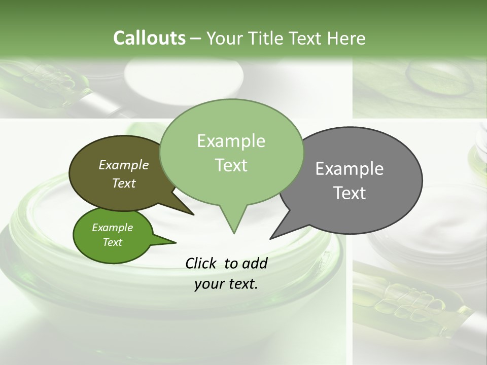 A Collage Of Photos With A Lot Of Cosmetic Products PowerPoint Template