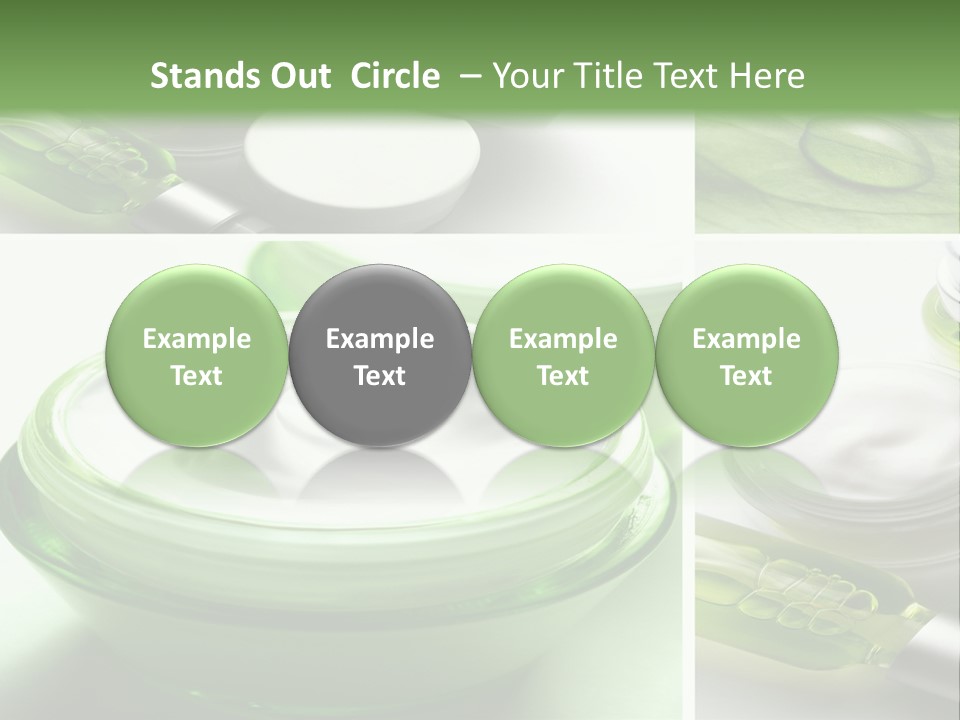 A Collage Of Photos With A Lot Of Cosmetic Products PowerPoint Template