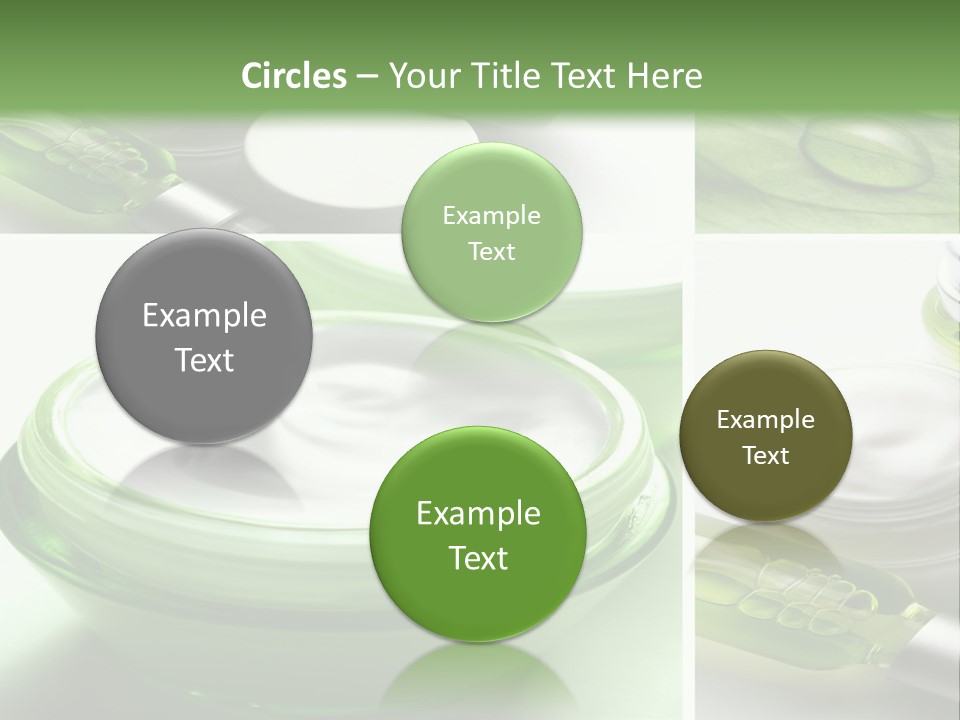 A Collage Of Photos With A Lot Of Cosmetic Products PowerPoint Template