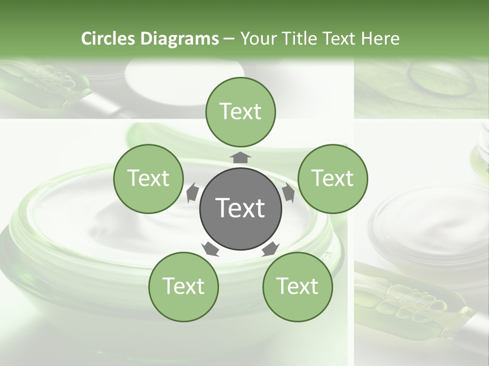 A Collage Of Photos With A Lot Of Cosmetic Products PowerPoint Template