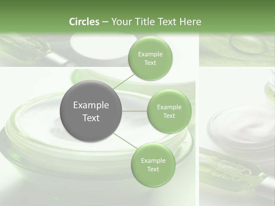 A Collage Of Photos With A Lot Of Cosmetic Products PowerPoint Template