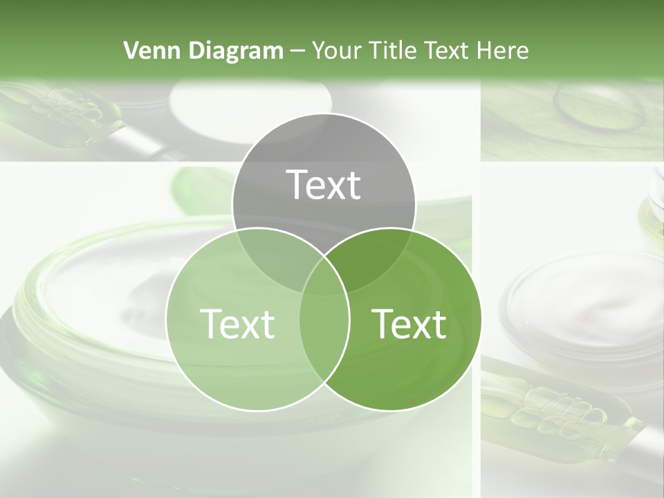 A Collage Of Photos With A Lot Of Cosmetic Products PowerPoint Template