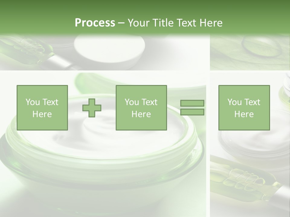 A Collage Of Photos With A Lot Of Cosmetic Products PowerPoint Template