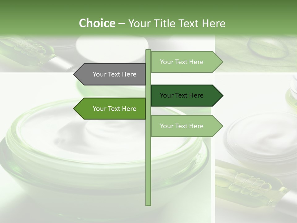 A Collage Of Photos With A Lot Of Cosmetic Products PowerPoint Template