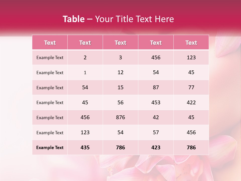 A Beautiful Woman With Flowers In Her Hair PowerPoint Template