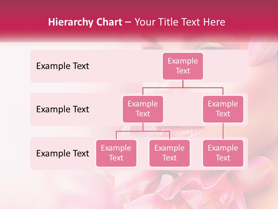 A Beautiful Woman With Flowers In Her Hair PowerPoint Template