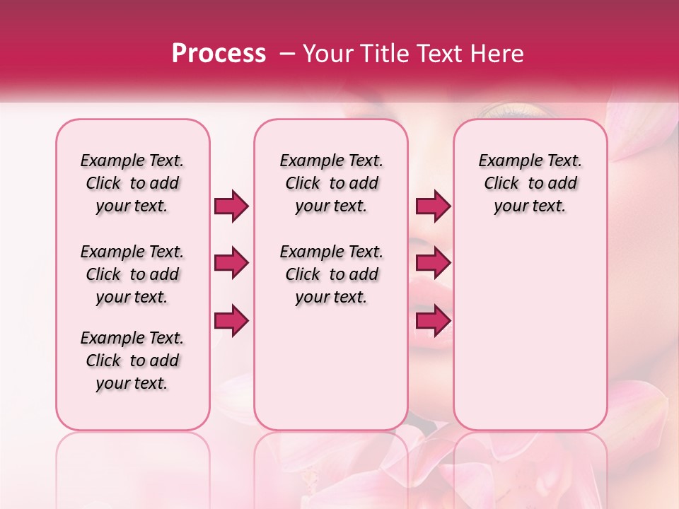 A Beautiful Woman With Flowers In Her Hair PowerPoint Template