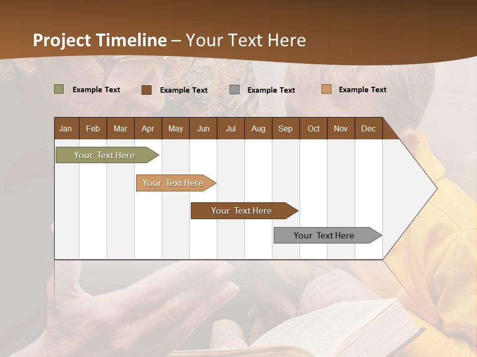 An Old Man Reading A Book To A Young Boy PowerPoint Template